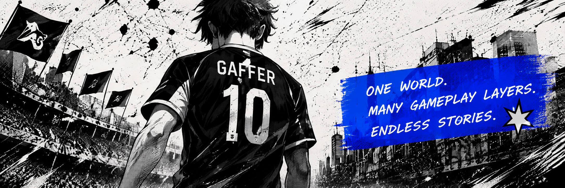 GAFFER manga football artwork